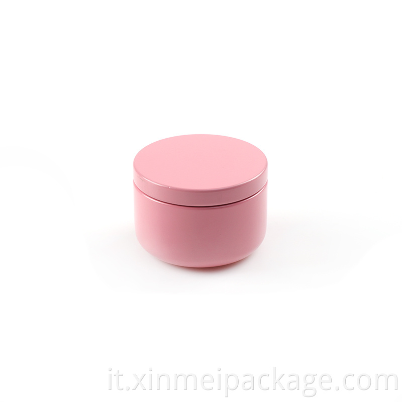 pink candle tin